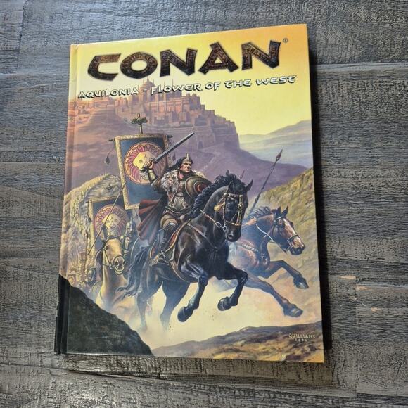 Vtg Mongoose Conan Aquilonia Flower of the West Roleplaying Hardcover Sourcebook - Picture 1 of 16